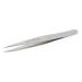 Tweezerman Stainless Steel Point Tweezer - Eyebrow Precision Tweezers, Facial and Ingrown Hair Removal (Classic Stainless) Silver
