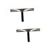 Beavorty 2pcs three-point eyebrow ruler eyebrow drawing tool balance stencil