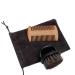 YMZ Men's Double Sided Beard Comb with Shaving Brush 2 Pack
