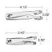 KRISMYA EZ Grip Nail Clipper Set for Seniors - Carbon Steel Fingernail & Toenail Clippers in Metal Case - Set of 2 Sizes for Men & Women - Buy Online on SooperMarket.com
