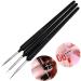 Professional Nail Art Brush Set - 3-Piece Design for Manicure & Salon | Detail Liner Brushes (6mm 7mm 10mm) - Buy Online on SooperMarket.com