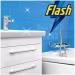Flash Sparkling Bathroom Antibacterial Cleaning Spray Wipe-Done 800ml White Blossom Fragrance + for You: Cleaning Cloth + Organza Small Bag - Buy Online on SooperMarket.com