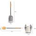 TEMKIN Set Modern Bamboo No Dead Ends Cleaning Tool Sturdy-Bristled Toilet Bowl Brush Space Saving Bathroom Accessories Anti-Drip Holder Brushes - Buy Online on SooperMarket.com