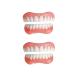 Dentures cosmetic veneers lightening temporary prosthesis teeth below false teeth silicone toothproats for men and women 2PCs