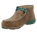 Twisted X Women's Shoes, Casual Slip-on Driving Shoes - Leather, Ankle-High Casual Shoes for Women with Machine-Washable Footbed, Composite Insole, and Slip-Resistant Rubber Outsole 6.5 Bomber & Turquoise