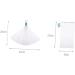 BELLIFFY 6pcs Bubble Net Bath Defoliator Towel Mesh Soap Saver Foaming and Drying Soap Net Bar Soap Pe White - Buy Online on SooperMarket.com