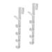 ABOOFAN 2pcs Transparent Hook Over The Door Towel Rack Over The Door Storage Household Coat Hook Coat Rack