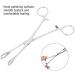 Professional Surgical Steel Sponge Tweezers Stainless Steel Round Mouth Closed Jaw Clamps Tongue Septum Lip-shaped Eyebrows Without Slotted Pliers Body Piercing - Buy Online on SooperMarket.com