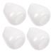 Zerodeko Espresso Frothing Pitcher Ceramic Milk Creamer Dispenser 4pcs Ceramic Milk Cup White Simple Creamer Ceramics Coffee Creamer Pitcher Italian Espresso Cups 4.5X4X5CM White