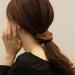 Soft Leather Big Hair Scrunchies for Women - 4 Pcs Ponytail Holders for Thick Hair - Buy Online on SooperMarket.com