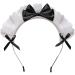 Black Women Girls Lolita Headband Lace Bow Hair Band Maid Anime Cosplay Headwear Ribbon Bowknot Cute Hair Band Party Hair Accessories Women's Fashion Headbands Hair Care