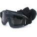 HARGLESMAN Airsoft Goggles Tactical Safety Glasses | Anti-Fog Interchangeable Lenses for Hunting, Cycling, Paintball - Black - Buy Online on SooperMarket.com