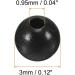 PATIKIL 200pcs 3mm Black Fishing Beads - Premium Plastic Fishing Bait Eggs for Tackle - Buy Online on SooperMarket.com