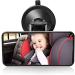 Baby Car Mirror Suction Cup for Car Seat Forward Facing Mirrors Adjustable Rearview Wide Angle Convex Mirror for Toddler Child Children Backseat Passengers Black