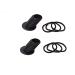 Yikimira Perfect Pony Tool Ponytail Hair Elastics Ponytail Molding Tool Hair Bun Styling for Diy Hairstyles Voluminous Simple and Fast 2 Pack Black 2 PC Black