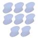 Beavorty 8pcs Toe Separator Splints Nail Protector Shim Manicure Toe Separator Toe Stretcher Foot Thumb Hallux Valgus Orthotics Hallux Valgus Big Toe Separator White Gel