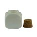Porcelain Nail Art Acrylic Glass Dappen Dish with Wooden Lid - White - Buy Online on SooperMarket.com