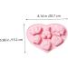 Alipis Chocolate DIY Mold 2pcs Cake Silicone Mold Silicone Molds Chocolate Cake Mold Baking Supply Donut Dog Biscuits 3D 20.7x15.2cm Pink - Buy Online on SooperMarket.com