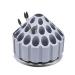 Angzhili Dental Grinding Head Box Bur Holder 360 Degree Rotating Honeycomb Grinding Tips Bit Stand Storage Rack Display Rack Bur Box Bur Holder (Grey)