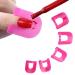 26 Piece Nail Polish Glue Model Leakproof Manicure Protection Tool + 1 PC Sticker Nail Stickers Letters Small J (Pink One Size) pink one size
