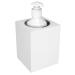 Massage Oil Heater Single Bottle Pro Massage Heater for Lotion Cream Aluminum Alloy Inner Liner Fast Heat Lotion Warmer for Salon Barber Shops White