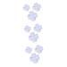 OUNONA 9 Pcs Baking Embossed Mold Plunger Mold Cake Mold Baking Mold Four Leaf White Baking Tools 3pcsx3pcs Whitex3pcs