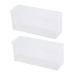 Mikinona 2pcs Box Egg Storage Box Plastic Trays for Food Refrigerator Egg Holder Fruit Vegetable re-usable