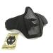 Tactical Airsoft CS Protective Clothing Strike Steel Half Mask with 2 Belts for Hunting Paintball WorldShopping4U BK
