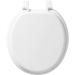 BEMIS 400TTA 000 Economy Toilet Seat - Durable Enameled Wood, ROUND, White - 1 Pack - Buy Online on SooperMarket.com