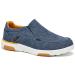 OrthoComfoot Men's Slip On Loafers Arch Support Boat Shoes for Extra Cushioning and Pain Relief Canvas Leisure Vintage Flat Walking Shoes 11 W1-denim