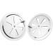 iSure Marine 4 inch Round Butterfly Air Vent Plate 2 Pack - 316 Stainless Steel for Boat Cabin Ventilation - Buy Online on SooperMarket.com