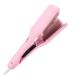 Rommantic French Egg Roll Curling Iron 32mm Curling Wand V-Shape Ceramic Big Waves Hair Crimper Adjustable Temperature Waver Curling Iron Wand Egg Roll Hair Curler for Long Short Hair (Pink)