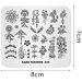 Alexnailart Nail Stamping Printing Plate Template Image Plate Stamper Scraper Sun Dreamcatcher Butterfly Wing Pattern Nail Art Decoration DIY Print Manicure Design FA039 - Buy Online on SooperMarket.com