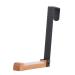 KOMBIUDA Door Hook Multi-Function Clothes Hook Over Door Towel Hook Towel Hangers Wall Coat Hanger Black Iron 17.5X16CM Black