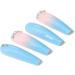 Brishow Coffin False Nails - Long Blue Flower Fake Nails | 24pcs Ballerina Acrylic Stick on Nails for Women and Girls - Buy Online on SooperMarket.com
