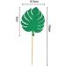48 Pcs Glitter Tropical Leaves Cupcake Toppers Green Jungle Plants Cake Picks Palm Leaf Cake Toppers Summer Tropical Theme Cake Decorations - Buy Online on SooperMarket.com