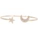 TENDYCOCO 2pcs Rhinestone Bracelets Open Cuff Bracelet Crystal Vintage Bracelets Moon Bracelet for Women Friendship Bracelet Shiny Bracelet Crystals Bracelet To Open Wristband 5.5X5.5cmx2pcs Goldenx2pcs - Buy Online on SooperMarket.com