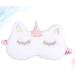 Buy Gatuida 2pcs Cute Sleeping Eye Mask - Cartoon Eye Cover for Women & Kids | Embroidered White Sleep Mask | Ideal for Travel & Relaxation - Buy Online on SooperMarket.com