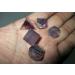 Jet Purple Flourite Sacred Geometry Set - Top Grade Merkaba Star with Velvet Pouch and Free Booklet - Crystal Therapy for Chakra Balancing and Healing - Buy Online on SooperMarket.com