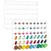 MOOACE 54 Spools Thread Holder Set of 2  Metal Thread Rack Organizer with Hanging Hooks for Embroidery Quilting and Sewing Threads  White