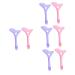 Baluue 8 Pcs Eyeliner Eye Cosmetics Eyelash Brush Tool Eyeshadow Eye Cosmetics Tools mediumx4pcs Assorted Colorx4pcs