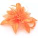 Arranview Jewellery Orange flower fascinator comb with feather tendrils Orange One Size - Buy Online on SooperMarket.com