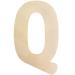 Large Wooden Letters 30cm Wooden Letter for Crafts Children's Names Capital Alphabet 5mm Thick Unfinished MDF Wood Slices Nursery Wall Hanging Art Sign Board Painting Home Decor (Q)