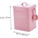 COOLHIYA 1pc Washing Storage Sealing Storage Case Laundry Room Trash Can Iron Pink - Buy Online on SooperMarket.com