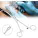 Professional Surgical Steel Sponge Tweezers Stainless Steel Round Mouth Closed Jaw Clamps Tongue Septum Lip-shaped Eyebrows Without Slotted Pliers Body Piercing - Buy Online on SooperMarket.com