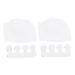 Healvian 2pcs Rubber Toe Spacers Toe Separators Silicone Toe Stretcher Hammer Set Thumb Protector Toe Separator Straightener Toe Spreader Toe Spreaders for Bunions Dilator Comber Orthotics