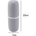 Perfk 5x Toothbrushes & Toothpaste Holder Box | Travel & Bathroom Toothbrush Cup Organizer - Buy Online on SooperMarket.com