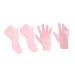 minkissy 1 Set Hydrating Sock Gloves moisturizing Hand Gloves Silicone Gel spa Gloves whitening exfoliating Gloves moisturizing Foot Socks moisturizing Socks for Cracked feet Dry feet Socks