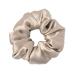LILYSILK Silk Hair Scrunchies for Frizz&Breakage Prevention, 100% Mulberry Silk Hair Ties No Damage, Elastic Silk ponytail Holders, 1Pc, Coffee