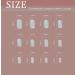 Sethexy Christmas French Short Square False Nails - 24Pcs Glossy Festive Press On Acrylic Stick On Nail Tips - Buy Online on SooperMarket.com